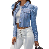 Chaqueta vaquera corta para mujer